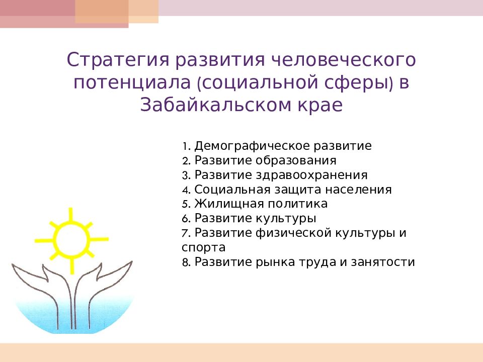 Стратегия развития человеческого потенциала (социальной сферы) в Забайкальском крае